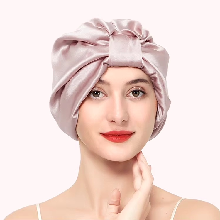 SilkyBerries 100% Mulberry Silk Bonnet, 19 Momme Silk Night Sleep Cap