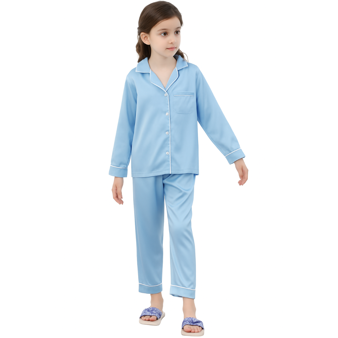 Skin Protecting, 100% Natural Mulberry Silk, Luxury Pajamas for Children